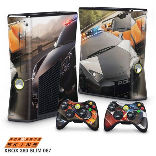 Xbox 360 Slim Skin - Need For Speed Adesivo Brilhoso