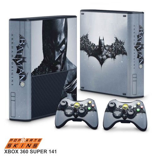 Xbox 360 Super Slim Skin - Batman Arkham Origins Adesivo Brilhoso