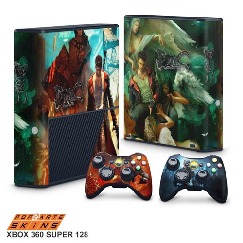 Xbox 360 Super Slim Skin - Devil May Cry 5 Adesivo Brilhoso