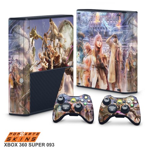 Xbox 360 Super Slim Skin - Final Fantasy XIII #B Adesivo Brilhoso