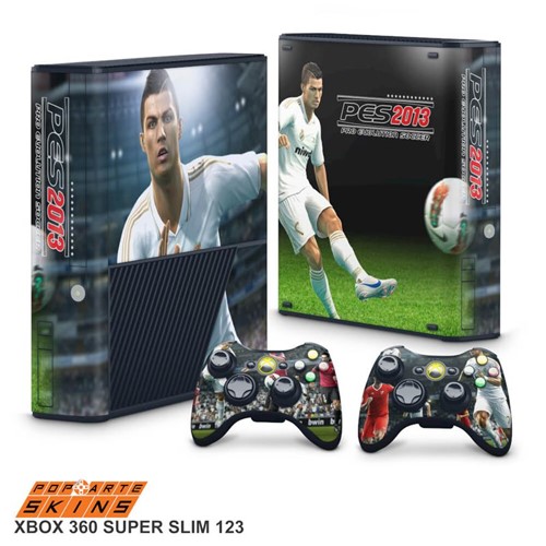 Xbox 360 Super Slim Skin - PES 2013 Adesivo Brilhoso