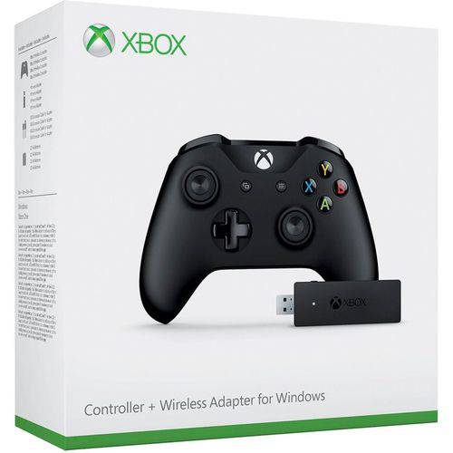 Xbox One - Controle com Adaptador para Pc - Preto