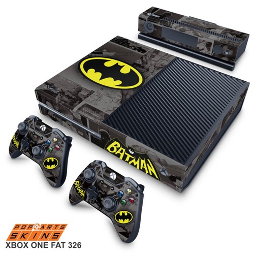 Xbox One Fat Skin - Batman Comics Adesivo Brilhoso