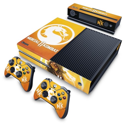 Xbox One Fat Skin - Mortal Kombat 11 Adesivo Brilhoso