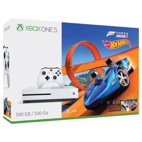 Xbox One S 500GB Forza Horizon 3 + Hotwheels