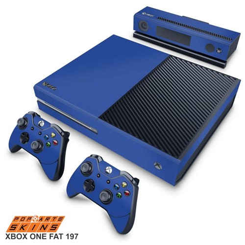 Xbox One Skin - Azul Escuro Adesivo Brilhoso