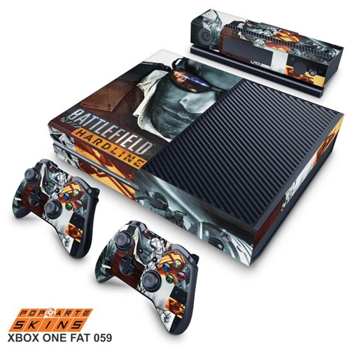 Xbox One Skin - Battlefield Hardline Adesivo Brilhoso