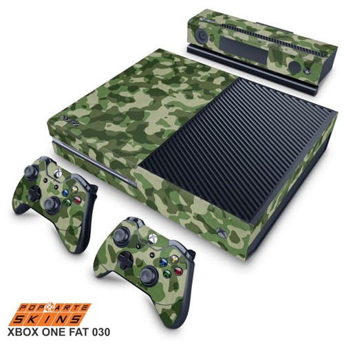 Xbox One Skin - Camuflagem Verde Adesivo Brilhoso