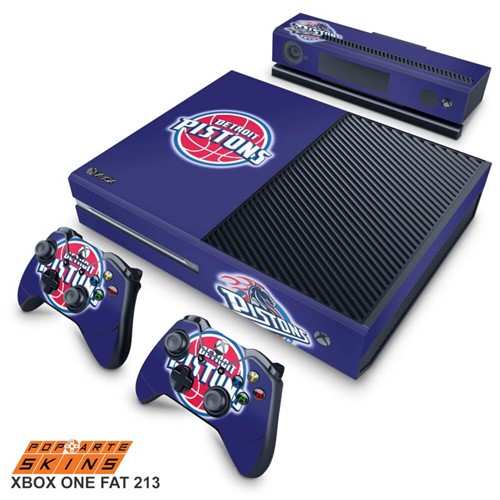 Xbox One Skin - Detroit Pistons - NBA Adesivo Brilhoso