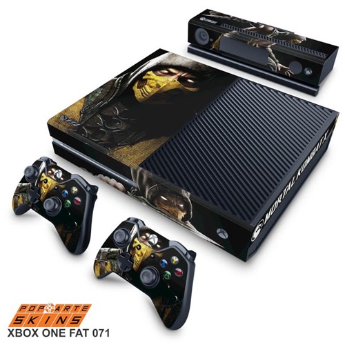 Xbox One Skin - Mortal Kombat X Adesivo Brilhoso