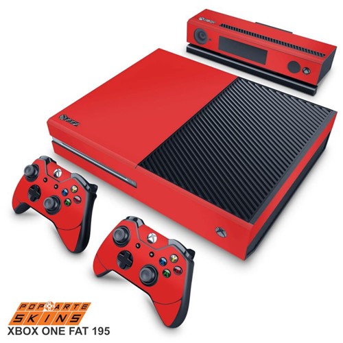 Xbox One Skin - Vermelho Adesivo Brilhoso