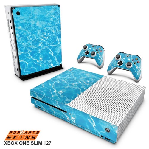 Xbox One Slim Skin - Aquático Água Adesivo Brilhoso