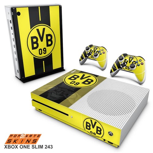 Xbox One Slim Skin - Borussia Dortmund BVB 09 Adesivo Brilhoso
