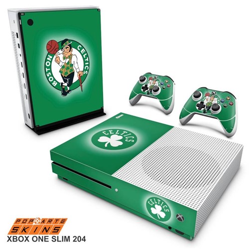 Xbox One Slim Skin - Boston Celtics - NBA Adesivo Brilhoso