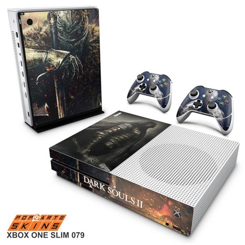 Xbox One Slim Skin - Dark Souls II Adesivo Brilhoso