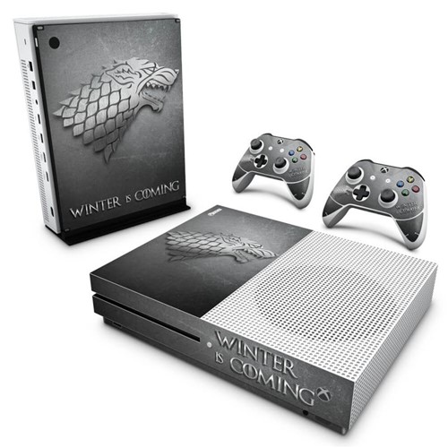 Xbox One Slim Skin - Game Of Thrones Stark Adesivo Brilhoso