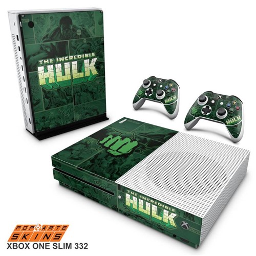 Xbox One Slim Skin - Hulk Comics Adesivo Brilhoso