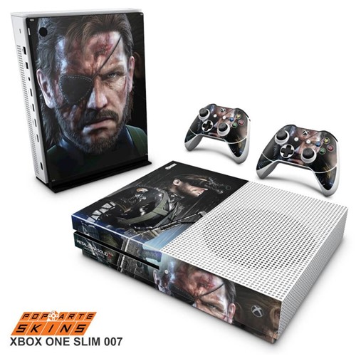 Xbox One Slim Skin - Metal Gear Solid V Adesivo Brilhoso