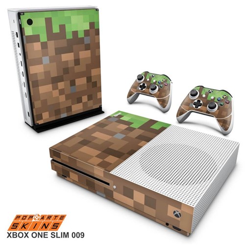 Xbox One Slim Skin - Minecraft Adesivo Brilhoso