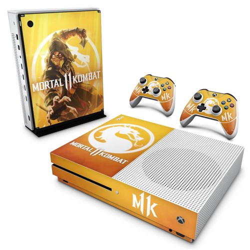 Xbox One Slim Skin - Mortal Kombat 11 Adesivo Brilhoso