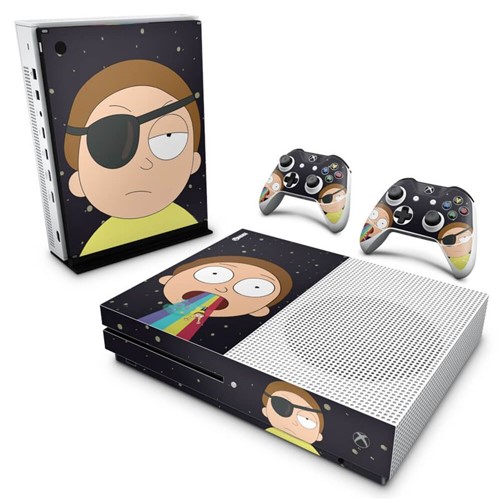 Xbox One Slim Skin - Morty Rick And Morty Adesivo Brilhoso