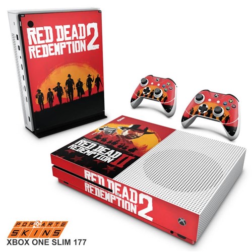 Xbox One Slim Skin - Red Dead Redemption 2 Adesivo Brilhoso