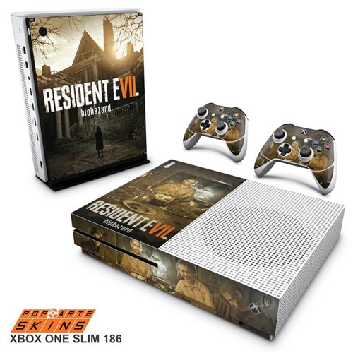 Xbox One Slim Skin - Resident Evil 7: Biohazard Adesivo Brilhoso