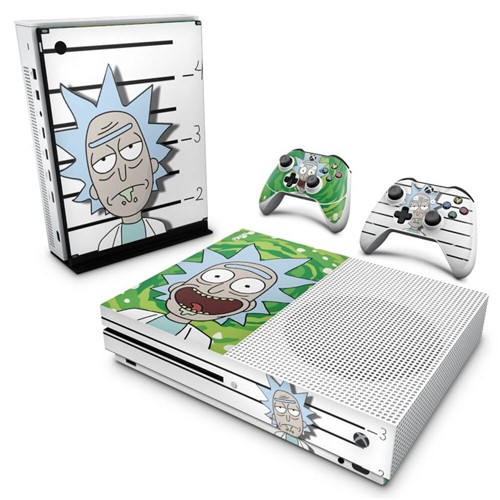 Xbox One Slim Skin - Rick Rick And Morty Adesivo Brilhoso