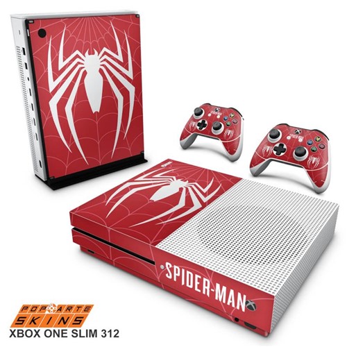 Xbox One Slim Skin - Spider-man Bundle Adesivo Brilhoso