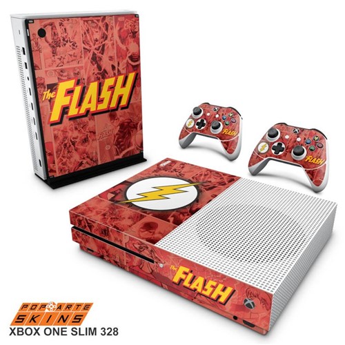 Xbox One Slim Skin - The Flash Comics Adesivo Brilhoso