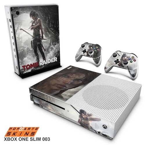 Xbox One Slim Skin - Tomb Raider Adesivo Brilhoso