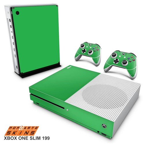 Xbox One Slim Skin - Verde Grama Adesivo Brilhoso