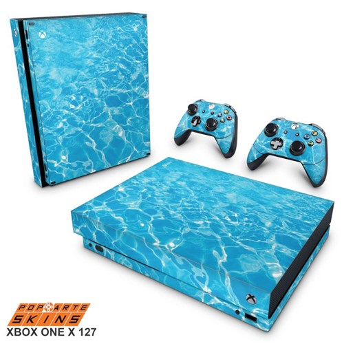 Xbox One X Skin - Aquático Água Adesivo Brilhoso