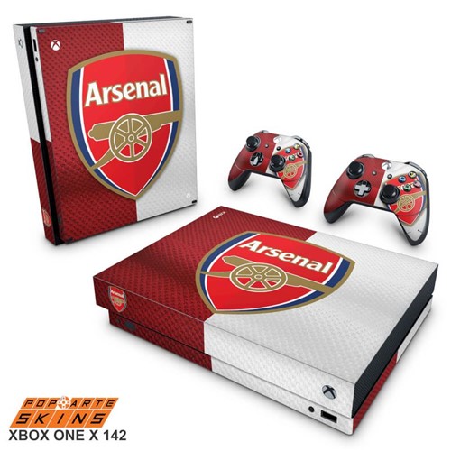 Xbox One X Skin - Arsenal Football Club Adesivo Brilhoso