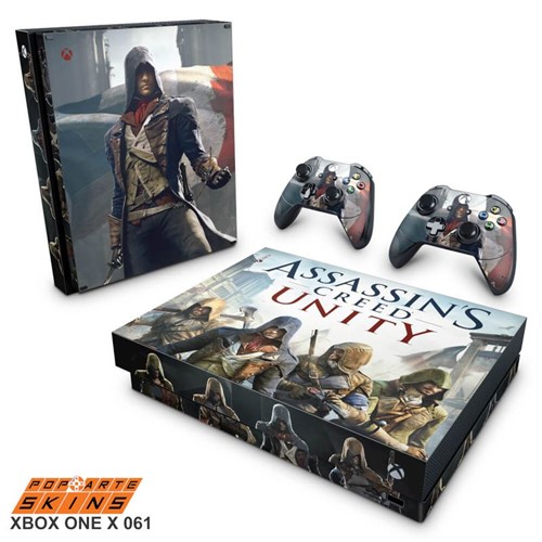 Xbox One X Skin - Assassins Creed Unity Adesivo Brilhoso