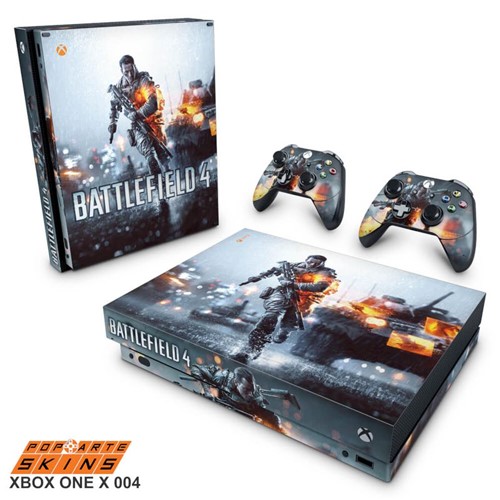 Xbox One X Skin - Battlefield 4 Adesivo Brilhoso