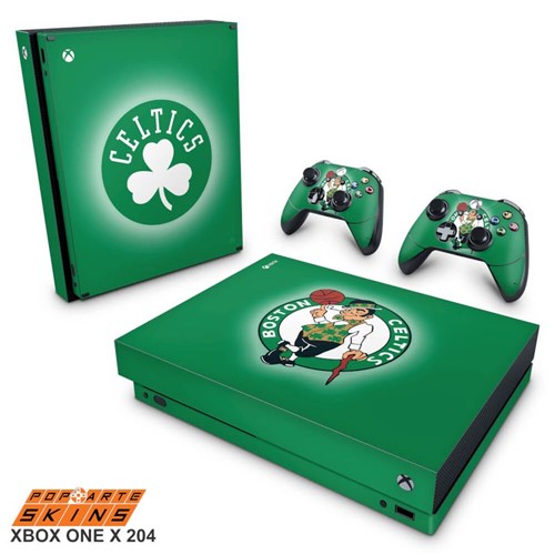 Xbox One X Skin - Boston Celtics - NBA Adesivo Brilhoso