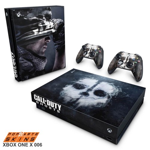 Xbox One X Skin - Call Of Duty Ghosts Adesivo Brilhoso
