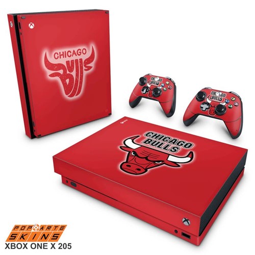 Xbox One X Skin - Chicago Bulls - NBA Adesivo Brilhoso