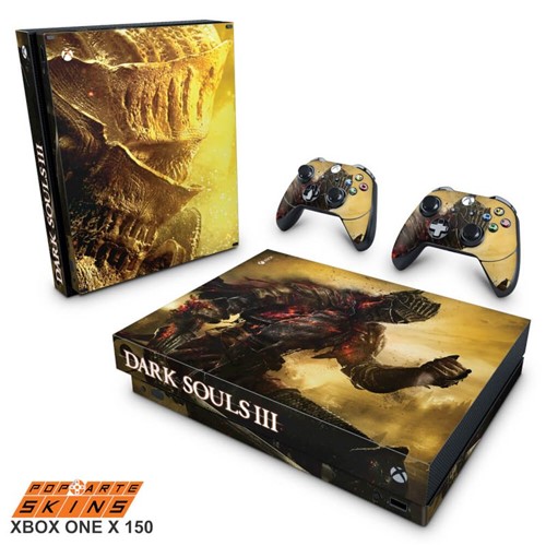 Xbox One X Skin - Dark Souls 3 Adesivo Brilhoso