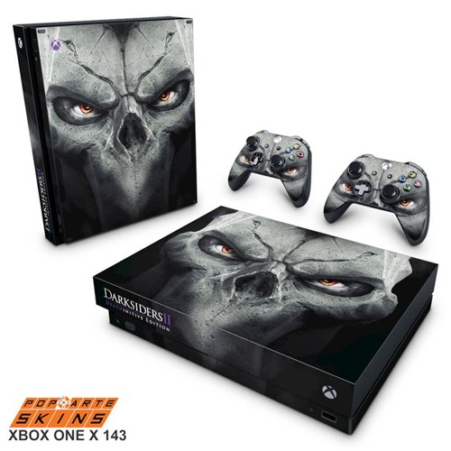 Xbox One X Skin - Darksiders 2 Deathinitive Edition Adesivo Brilhoso