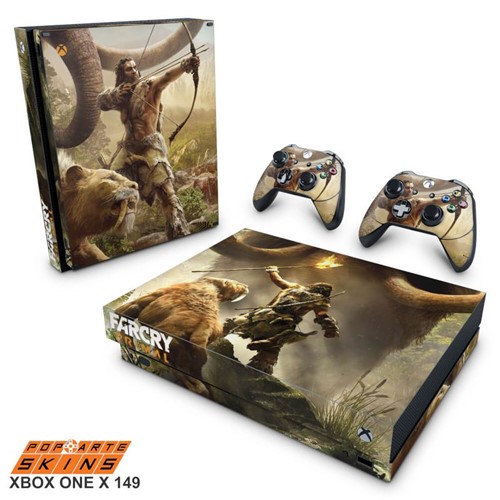 Xbox One X Skin - Far Cry Primal Adesivo Brilhoso