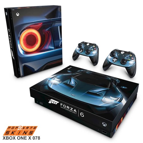 Xbox One X Skin - Forza Motor Sport 6 Adesivo Brilhoso