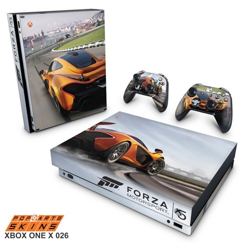 Xbox One X Skin - Forza Motor Sport Adesivo Brilhoso