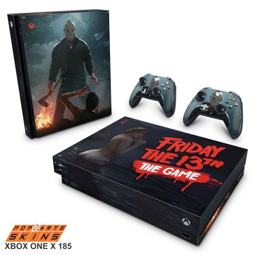 Xbox One X Skin - Friday The 13th The Game - Sexta-Feira 13 Adesivo Brilhoso