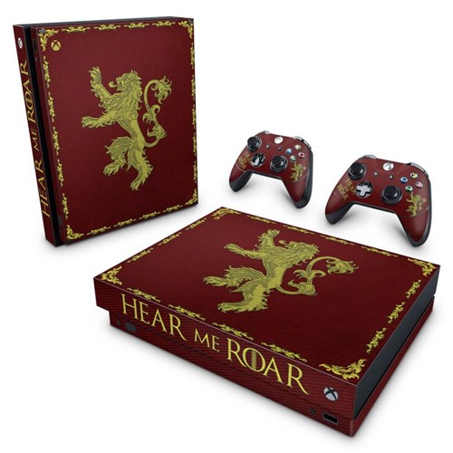Xbox One X Skin - Game Of Thrones Lannister Adesivo Brilhoso