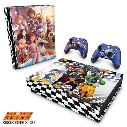 Xbox One X Skin - Kingdom Hearts Adesivo Brilhoso