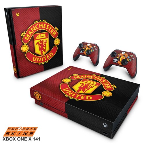 Xbox One X Skin - Manchester United Adesivo Brilhoso