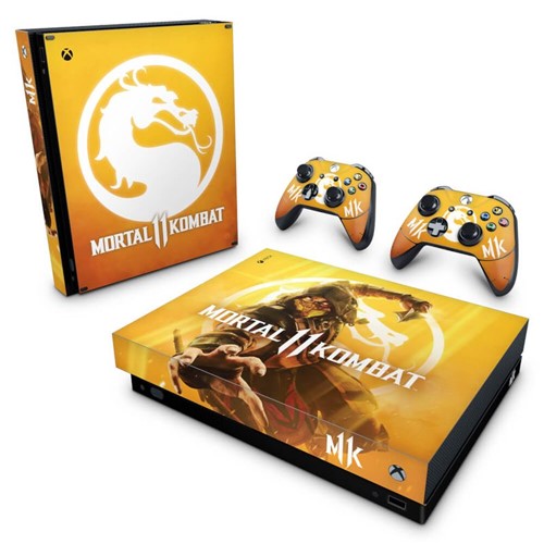 Xbox One X Skin - Mortal Kombat 11 Adesivo Brilhoso
