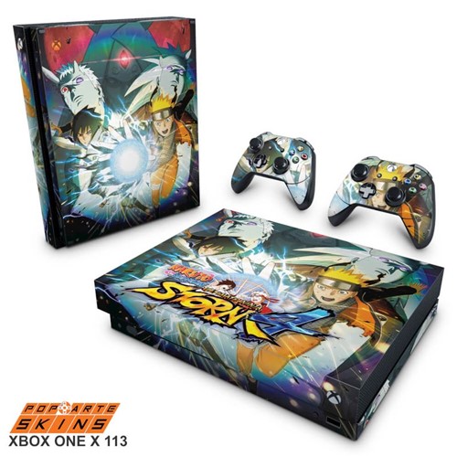 Xbox One X Skin - Naruto Shippuden: Ultimate Ninja Storm 4 Adesivo Brilhoso